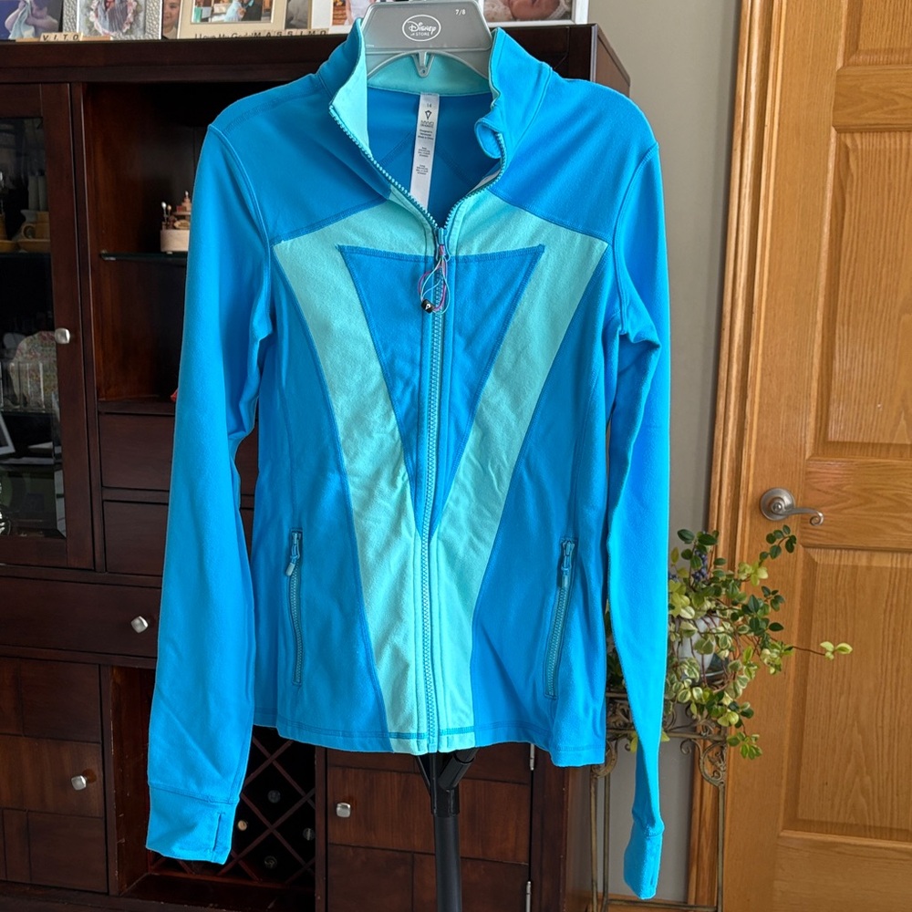 Girls Blue Iviva by Lululemon Zip Up Jacket Sz 14